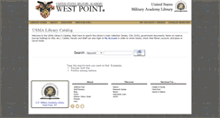 Desktop Screenshot of library.usma.edu
