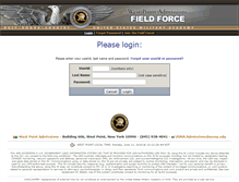 Tablet Screenshot of fieldforce.usma.edu