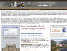 Tablet Screenshot of candidate.usma.edu